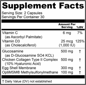 Cartilage Revive Plus Suppklement facts