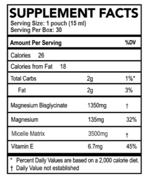 Purality Health Magnesium Supplement Facts